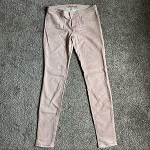 J Brand leggings rose gold size 27 waist skinny low rise 2 back pockets SKUPB1